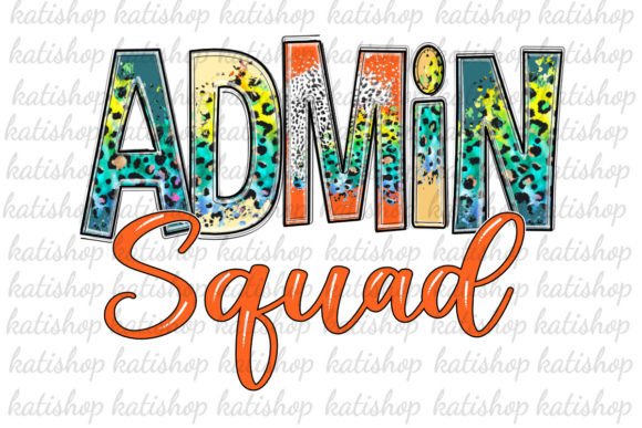 Admin Squad Leopard Western Sublimation