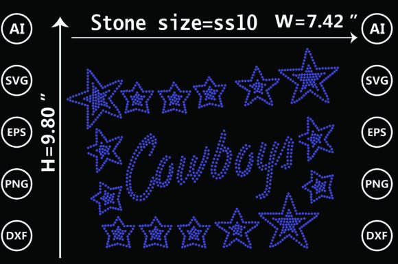 Cowboy Rhinestone Templates Design Review