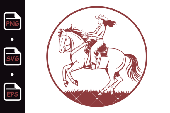 Cowgirl Riding Horse Western Embroidery Review