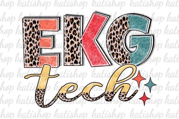 EKG Tech Leopard Western Png Sublimation Review