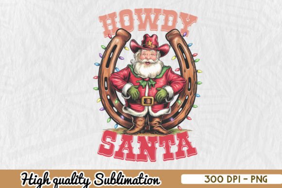 Howdy Santa Cowboy Christmas PNG Review