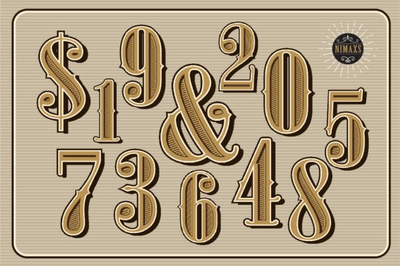 Western Alphabet Letters Vintage Numbers Review