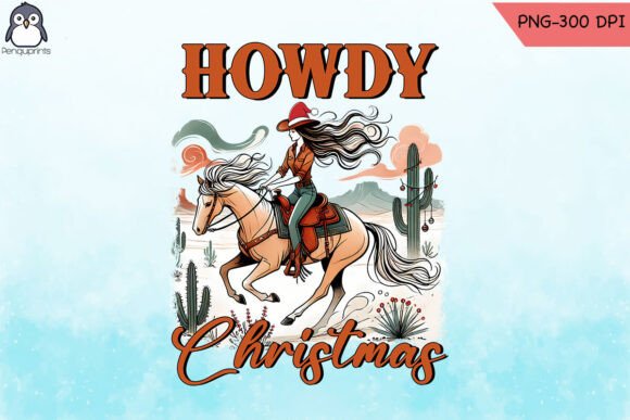 Western Cowboy Howdy Christmas PNG Review